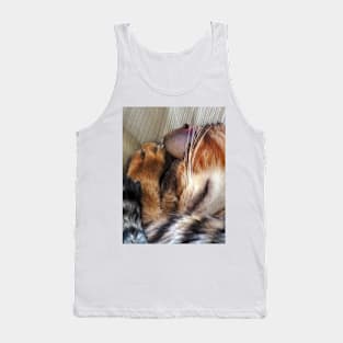 Sleepy cat Tank Top